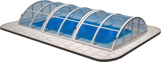 Plastový Bazén 5x3 m, obdélník (kompletní set se zastřešením)