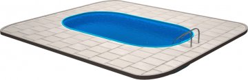 Plastový Bazén 5x3 m, oválný (kompletní set)