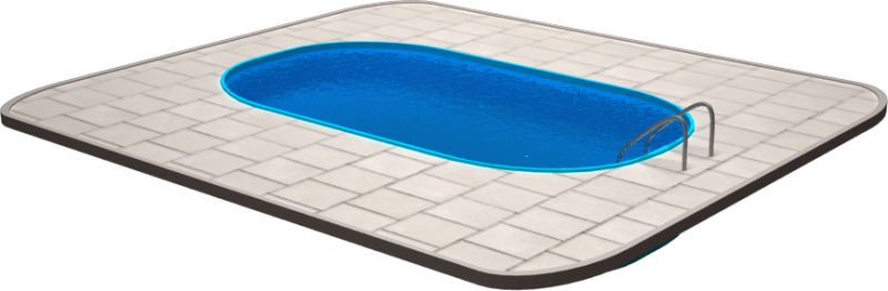 Bazén 5x3 m, oválný (kompletní set)